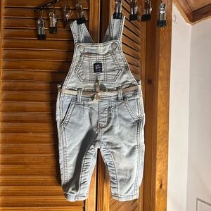 3M -Vintage OshKosh B'gosh Light Blue Kids Overalls with Rope Detail